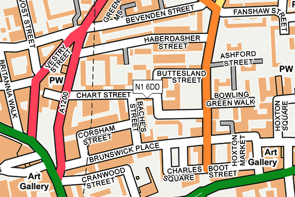 N1 6DD map - OS OpenMap – Local (Ordnance Survey)