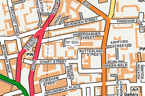 N1 6DQ map - OS OpenMap – Local (Ordnance Survey)