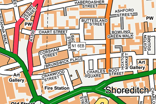 N1 6EB map - OS OpenMap – Local (Ordnance Survey)