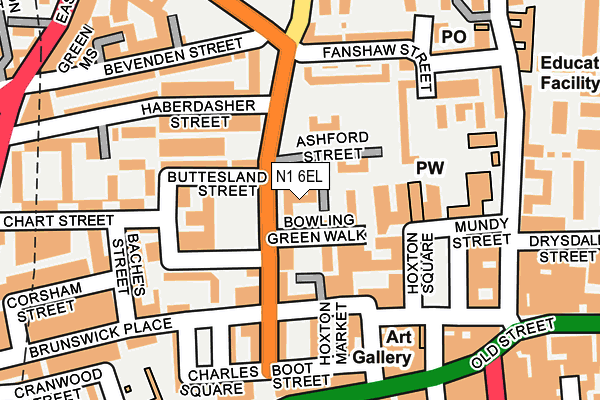 N1 6EL map - OS OpenMap – Local (Ordnance Survey)