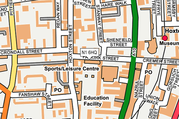 N1 6HQ map - OS OpenMap – Local (Ordnance Survey)