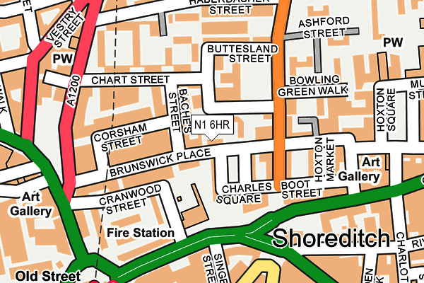N1 6HR map - OS OpenMap – Local (Ordnance Survey)