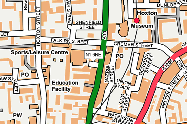 N1 6NE map - OS OpenMap – Local (Ordnance Survey)