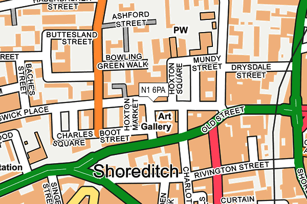 N1 6PA map - OS OpenMap – Local (Ordnance Survey)