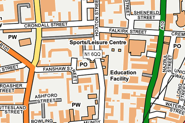 N1 6QQ map - OS OpenMap – Local (Ordnance Survey)
