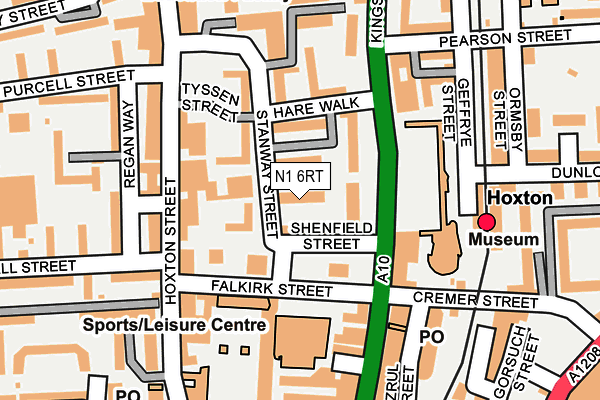 N1 6RT map - OS OpenMap – Local (Ordnance Survey)