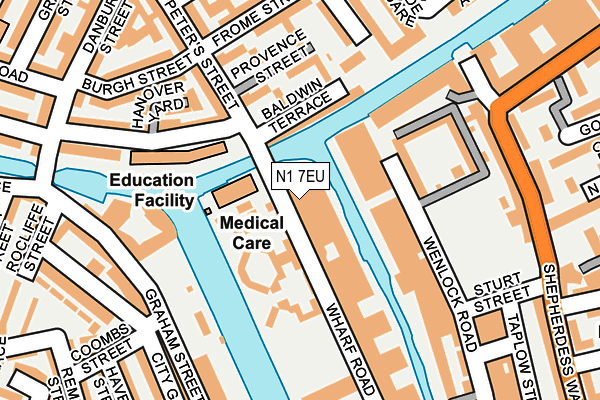 N1 7EU map - OS OpenMap – Local (Ordnance Survey)