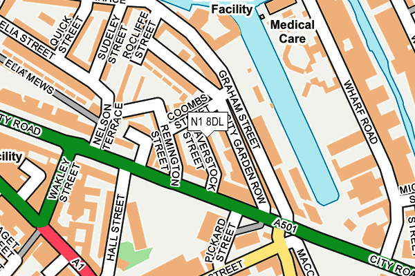 N1 8DL map - OS OpenMap – Local (Ordnance Survey)