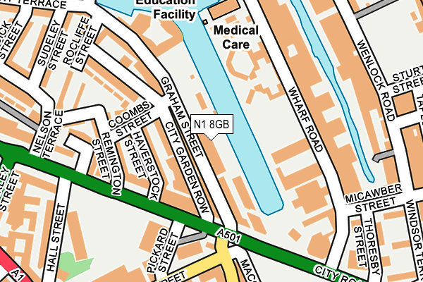 N1 8GB map - OS OpenMap – Local (Ordnance Survey)
