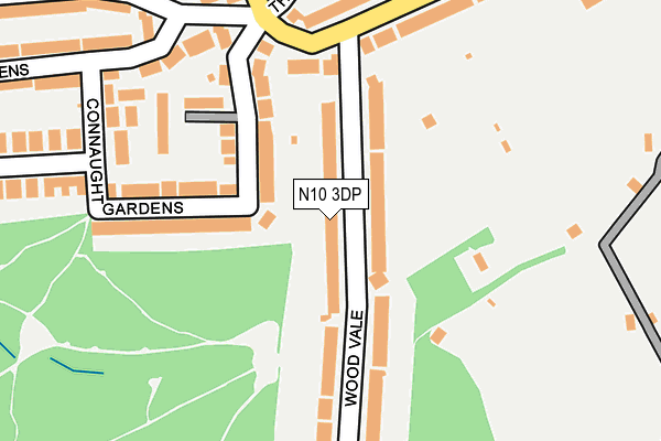 N10 3DP map - OS OpenMap – Local (Ordnance Survey)