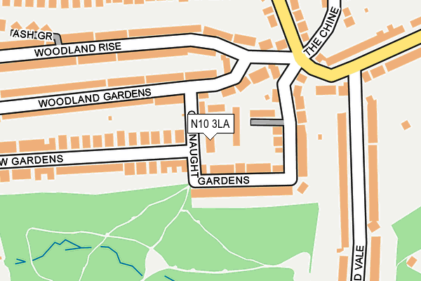 N10 3LA map - OS OpenMap – Local (Ordnance Survey)