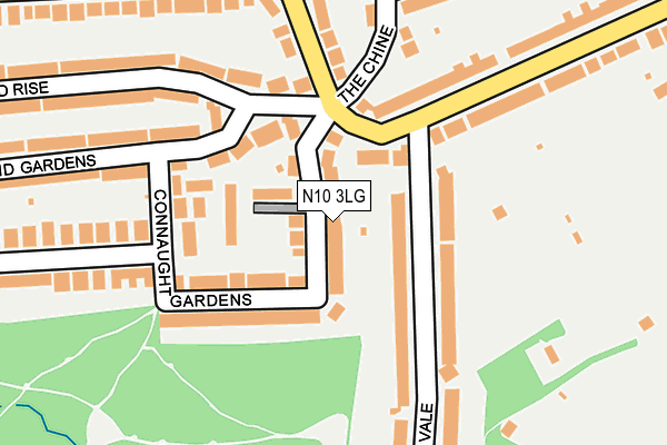 N10 3LG map - OS OpenMap – Local (Ordnance Survey)