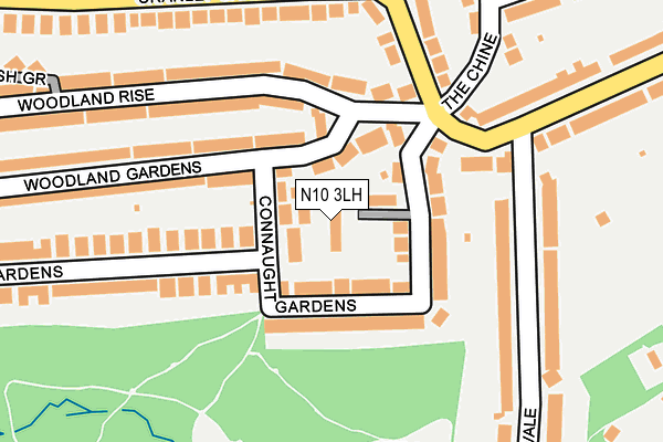 N10 3LH map - OS OpenMap – Local (Ordnance Survey)