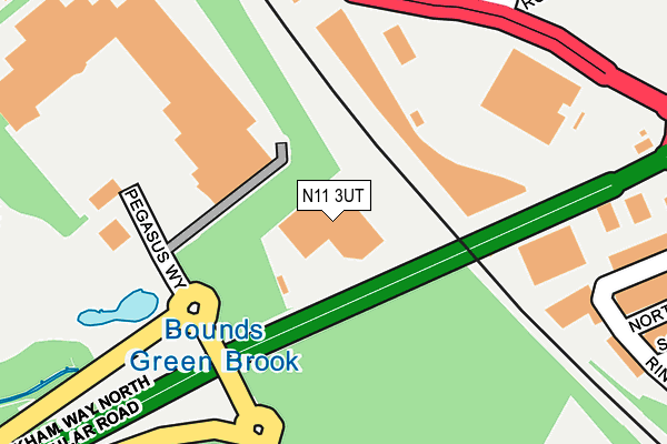 N11 3UT map - OS OpenMap – Local (Ordnance Survey)