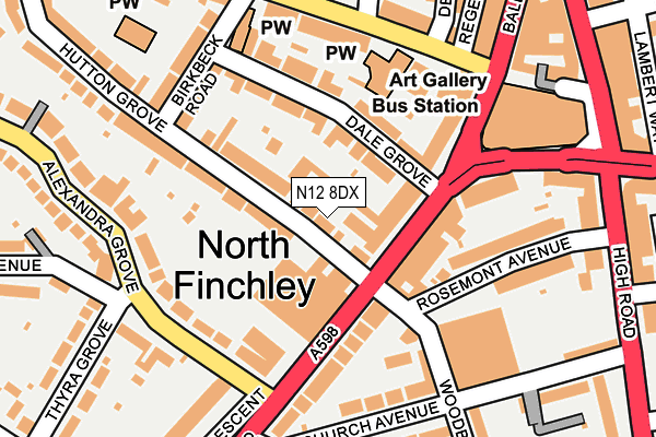 N12 8DX Maps Stats And Open Data