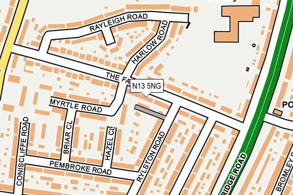 N13 5NG map - OS OpenMap – Local (Ordnance Survey)