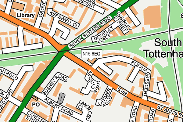 N15 6EQ map - OS OpenMap – Local (Ordnance Survey)