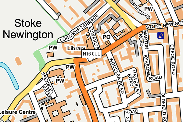 N16 0UL map - OS OpenMap – Local (Ordnance Survey)
