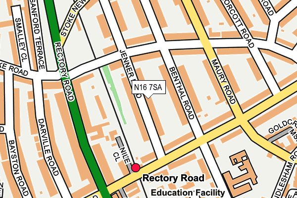 N16 7SA map - OS OpenMap – Local (Ordnance Survey)