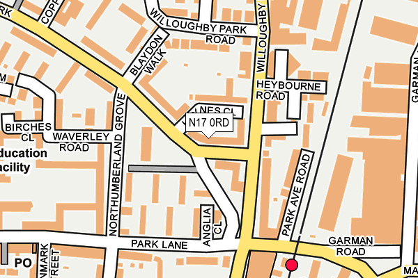 N17 0RD map - OS OpenMap – Local (Ordnance Survey)