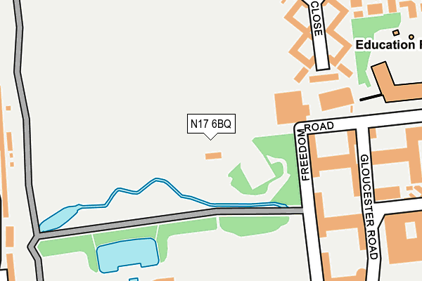 N17 6BQ map - OS OpenMap – Local (Ordnance Survey)