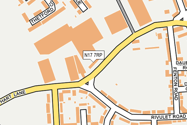 N17 7RP map - OS OpenMap – Local (Ordnance Survey)