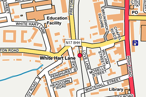 N17 8HH map - OS OpenMap – Local (Ordnance Survey)