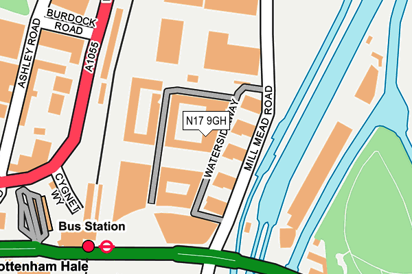 N17 9GH map - OS OpenMap – Local (Ordnance Survey)