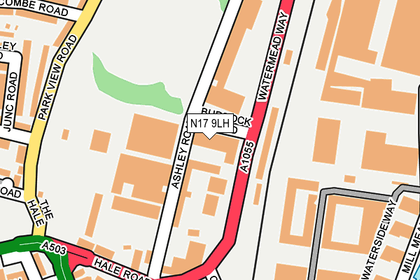 N17 9LH map - OS OpenMap – Local (Ordnance Survey)