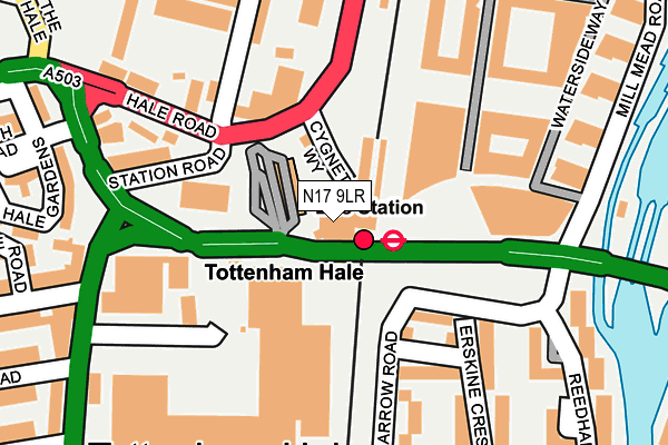 N17 9LR map - OS OpenMap – Local (Ordnance Survey)