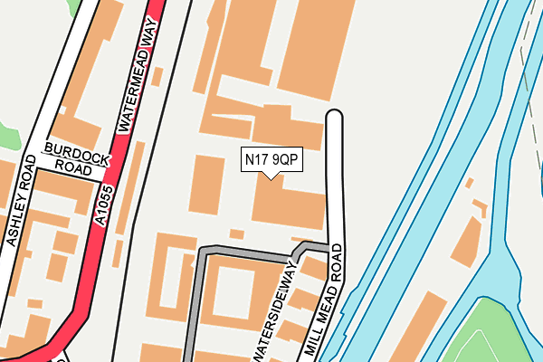 N17 9QP map - OS OpenMap – Local (Ordnance Survey)