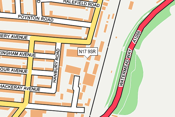 N17 9SR map - OS OpenMap – Local (Ordnance Survey)