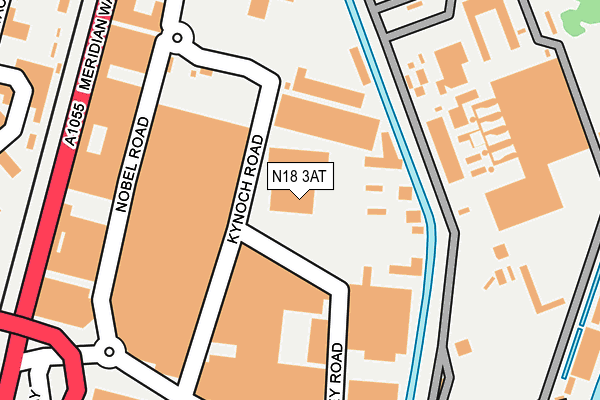 N18 3AT map - OS OpenMap – Local (Ordnance Survey)