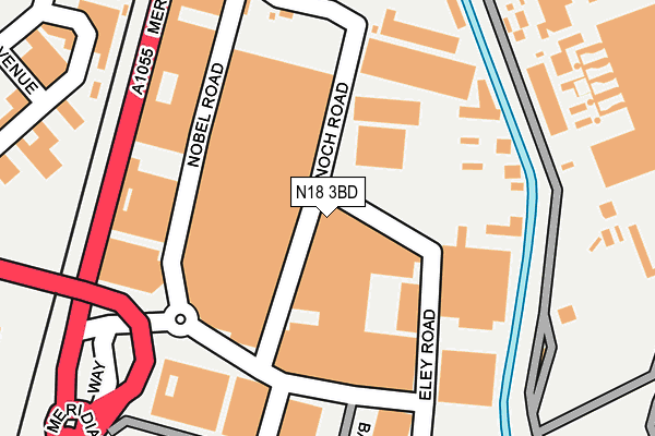 N18 3BD map - OS OpenMap – Local (Ordnance Survey)
