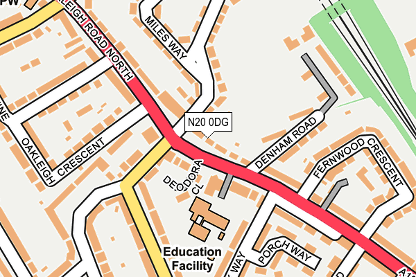 N20 0DG map - OS OpenMap – Local (Ordnance Survey)