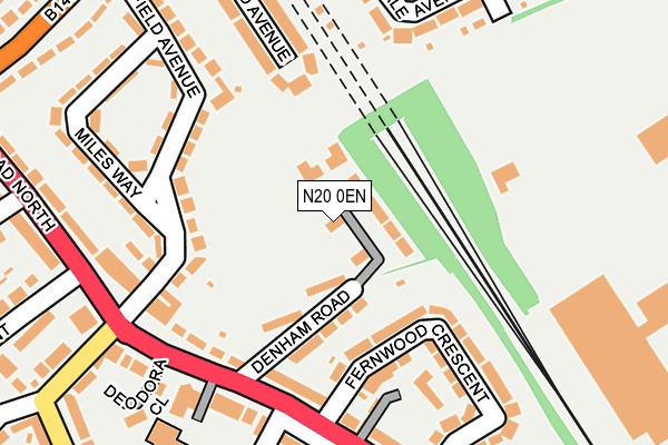 N20 0EN map - OS OpenMap – Local (Ordnance Survey)