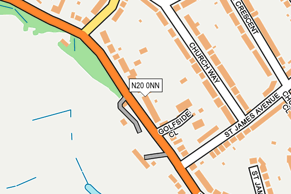 N20 0NN map - OS OpenMap – Local (Ordnance Survey)