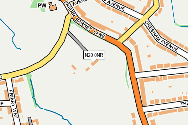 N20 0NR map - OS OpenMap – Local (Ordnance Survey)