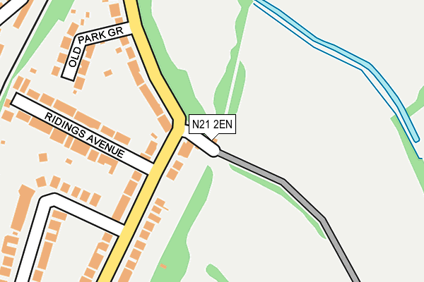 N21 2EN map - OS OpenMap – Local (Ordnance Survey)