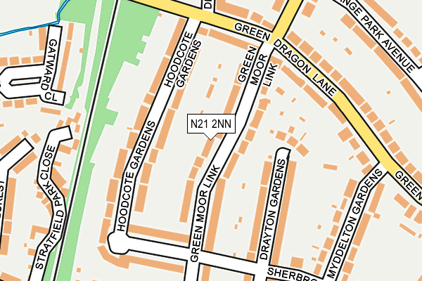 N21 2NN map - OS OpenMap – Local (Ordnance Survey)