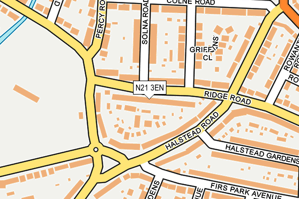 N21 3EN map - OS OpenMap – Local (Ordnance Survey)