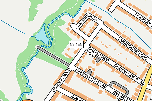 N3 1EN map - OS OpenMap – Local (Ordnance Survey)