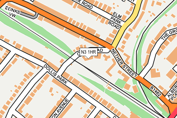 N3 1HR map - OS OpenMap – Local (Ordnance Survey)