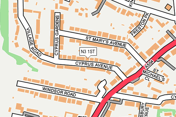N3 1ST map - OS OpenMap – Local (Ordnance Survey)