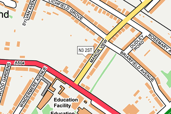 N3 2ST map - OS OpenMap – Local (Ordnance Survey)