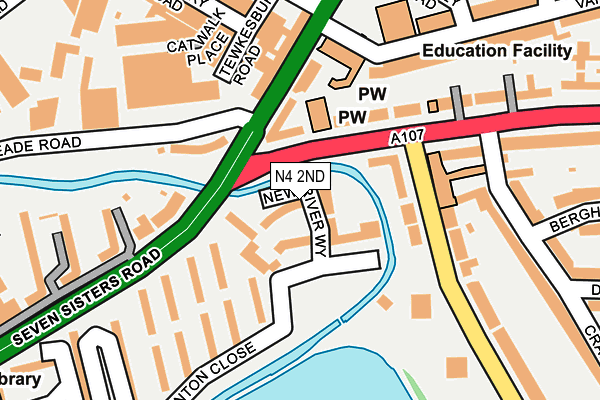 N4 2ND map - OS OpenMap – Local (Ordnance Survey)