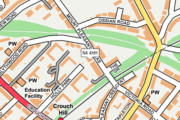 N4 4HH map - OS OpenMap – Local (Ordnance Survey)