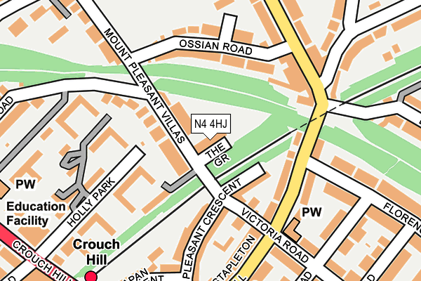N4 4HJ map - OS OpenMap – Local (Ordnance Survey)