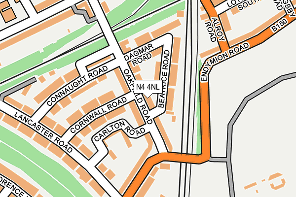 N4 4NL map - OS OpenMap – Local (Ordnance Survey)
