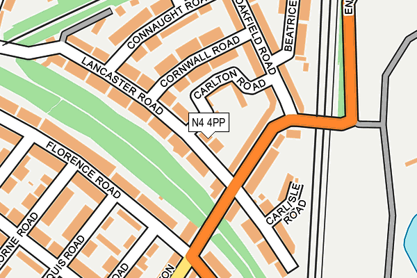 N4 4PP map - OS OpenMap – Local (Ordnance Survey)